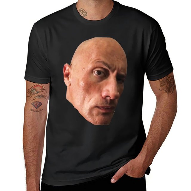 New The Rock Eyebrow Raise Face Meme T-Shirt new edition t shirt vintage t  shirt